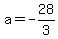 a=-28%2F3