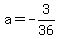 a=-3%2F36