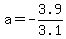 a=-3.9%2F3.1