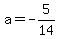 a=-5%2F14