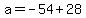 a=-54%2B28