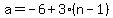 a=-6%2B3%28n-1%29.