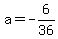 a=-6%2F36