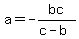 a=-bc%2F%28c-b%29