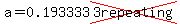 a=0.193333cross%283repeating%29