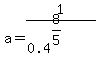 a=1%2F%280.4%5E%288%2F5%29%29