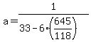 a=1%2F%2833+-+6%28645%2F118%29%29+