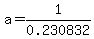 a=1%2F0.230832