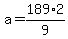 a=189%2A2%2F9