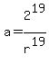 a=2%5E19%2Fr%5E19