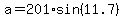 a=201%2Asin%2811.7%29