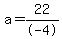 a=22%2F-4