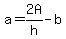 a=2A%2Fh-b