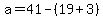 a=41-%2819%2B3%29