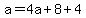 a=4a%2B8%2B4