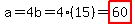 a=4b=4%2815%29=highlight%2860%29