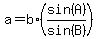 a=b%2A%28sin%28A%29%2Fsin%28B%29%29
