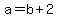 a=b%2B2