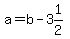 a=b-3%261%2F2