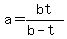 a=bt%2F%28b-t%29