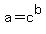 a=c%5Eb