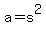 a=s%5E2