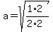a=sqrt%28%281%2A2%29%2F%282%2A2%29%29