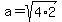 a=sqrt%284%2A2%29