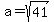 a=sqrt%2841%29