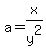 a=x%2Fy%5E2