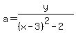 a=y%2F%28%28x-3%29%5E2-2%29