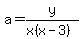 a=y%2F%28x%28x-3%29%29