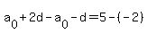 a%5B0%5D%2B2d-a%5B0%5D-d=5-%28-2%29