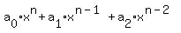 a%5B0%5Dx%5En+%2B+a%5B1%5Dx%5E%28n-1%29+%2B+a%5B2%5Dx%5E%28n-2%29