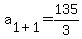 a%5B1%2B1%5D+=+135%2F3