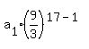 a%5B1%5D%2A%289%2F3%29%5E%2817-1%29