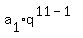 a%5B1%5D%2Aq%5E%2811-1%29