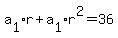 a%5B1%5D%2Ar%2Ba%5B1%5D%2Ar%5E2=36