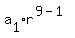a%5B1%5D%2Ar%5E%289-1%29