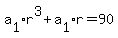 a%5B1%5D%2Ar%5E3%2Ba%5B1%5D%2Ar=90