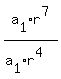 a%5B1%5D%2Ar%5E7%2F%28a%5B1%5D%2Ar%5E4%29