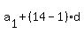 a%5B1%5D%2B%2814-1%29d