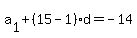 a%5B1%5D%2B%2815-1%29%2Ad=-14