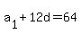 a%5B1%5D%2B12d=64