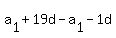 a%5B1%5D%2B19d-a%5B1%5D-1d