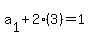 a%5B1%5D%2B2%283%29=1