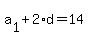 a%5B1%5D%2B2%2Ad=+14