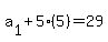 a%5B1%5D%2B5%285%29=29
