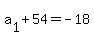 a%5B1%5D%2B54=-18