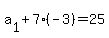 a%5B1%5D%2B7%28-3%29=25
